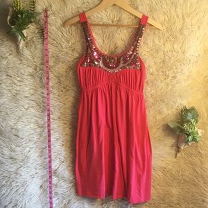 NWOT Bailey Blue Small Studded Coral Dress